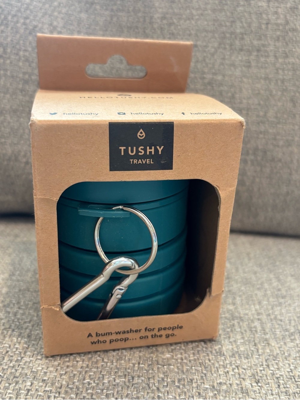 NEW in Box - Tushy Travel Portable Bidet - Teal